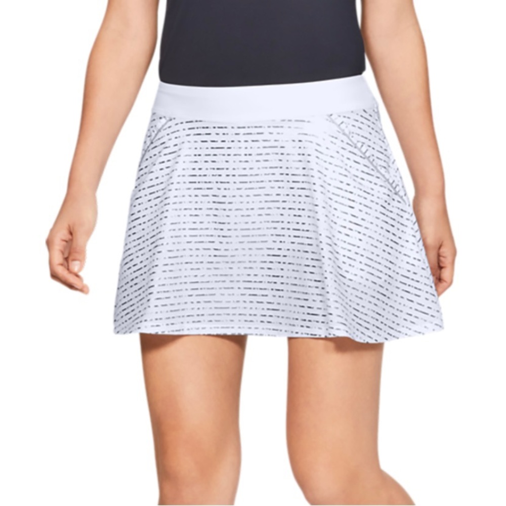 White Printed A-Line Women’s Performance Skort